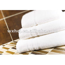100% cotton white stripe hotel hand towel